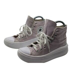 Converse Chuck Taylor All Star Move High Top Platform Lavender Purple Sneakers